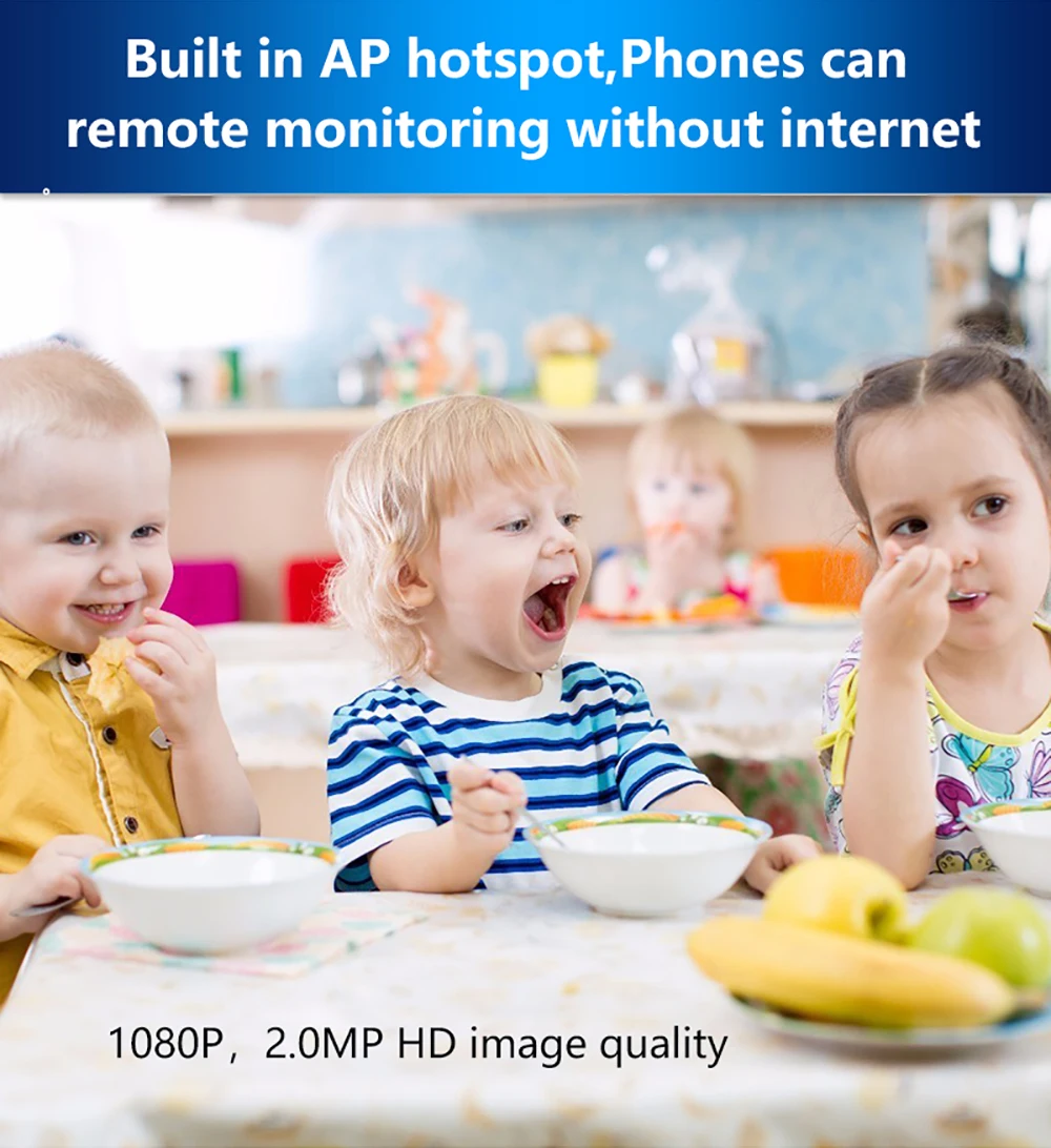Ip камера HD 1080P для дома Wi Fi PTZ инфракрасная ночного видения радионяня домашняя