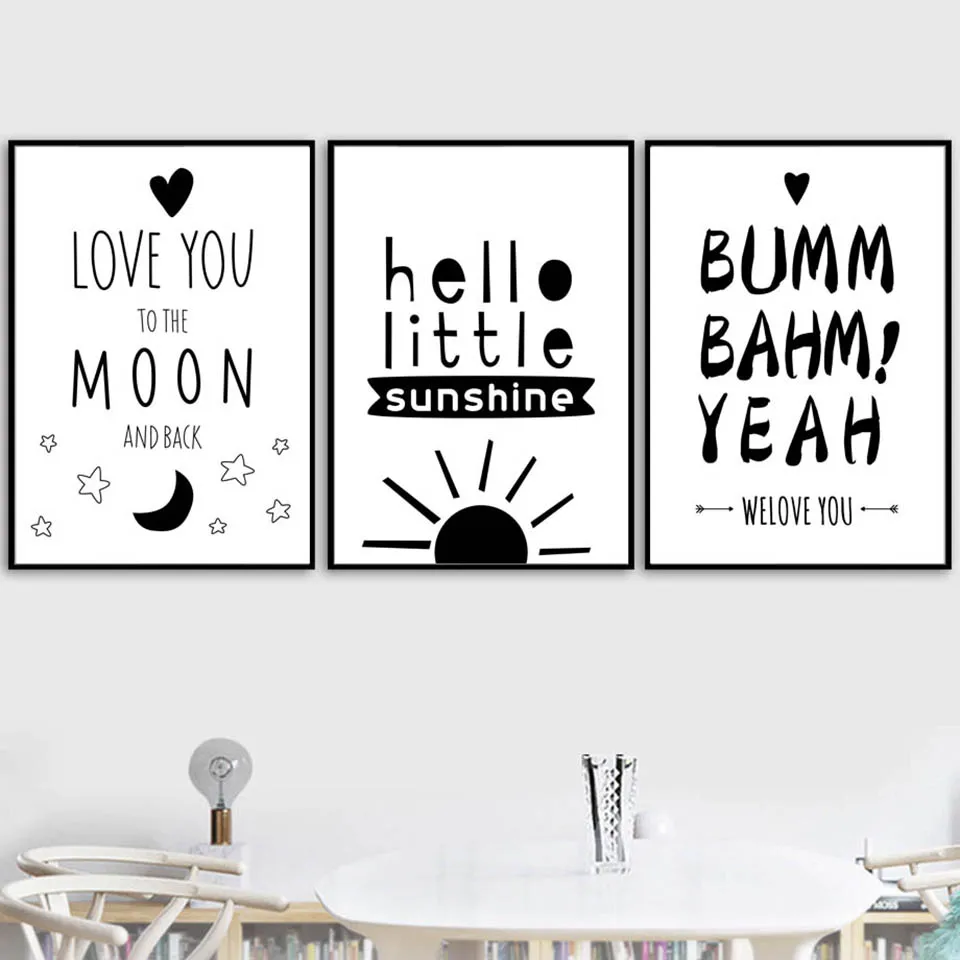 Black-White-Sun-Moon-Quotes-Canvas-Painting-Wall-Art-Canvas-Prints-Nordic-Posters-And-Prints-Wall (1)