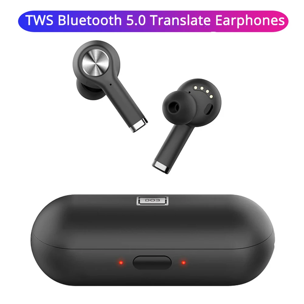 

TWS Bluetooth 5.0 Earphone DOBTECH DOBT1 Translate Earphones 29 Languages Translation Handsfree Wireless Earbuds Gaming Headset