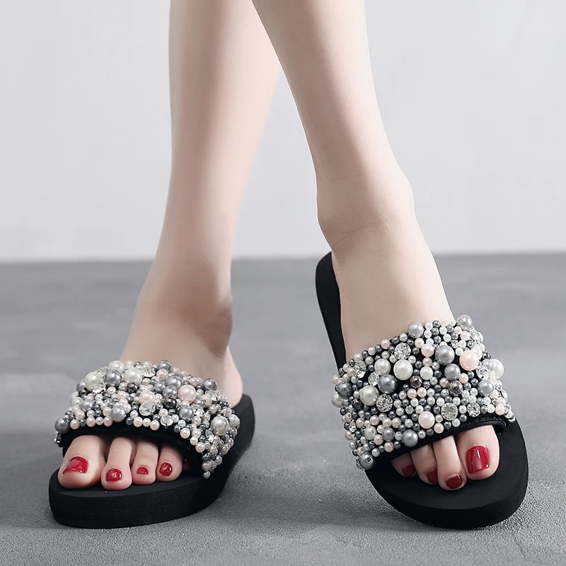 

Drop Shipping WENYUJH 2019 Women Sandals Wedge Heel Slippers Summer Sandal Shoes Female Outdoor Shoes