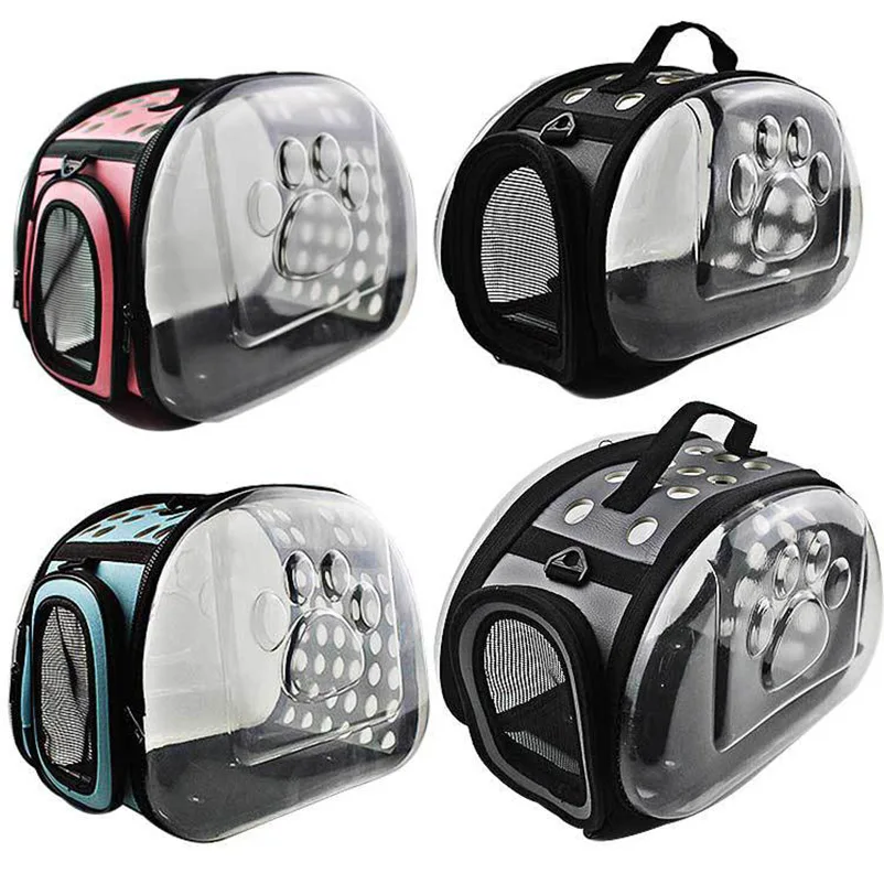 New Cat Carrier Bag Outdoor Dog Carrier Bag Foldable EVA Pet Kennel Puppy Dog Cat Outdoor Travel Shoulder Bag for Small Dog