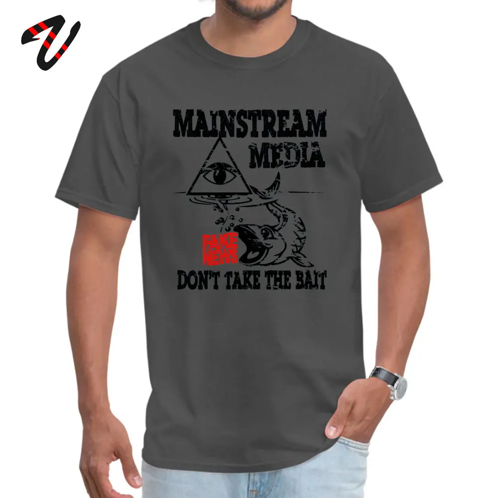 Normal Company Short Sleeve Casual Tshirts 100% Cotton Crew Neck Mens _white Tops & Tees Leisure Tee Shirt ostern Day MAINSTREAM MEDIA FAKE NEWS DONT TAKE THE B carbon