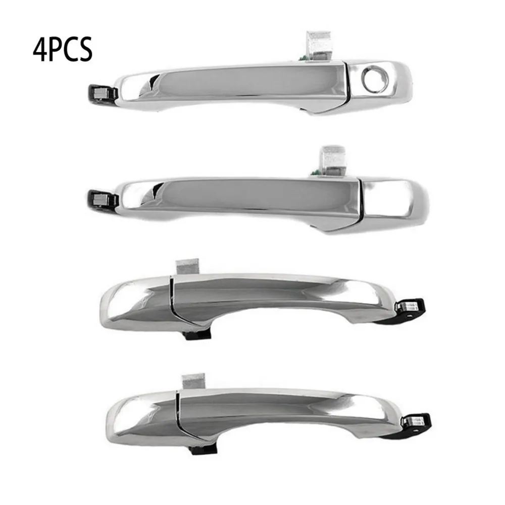 

4 Pieces Outer Door Left Right Front Rear Handle Set Chrome Surface For Chrysler 300 C 05-10 For Dodge Magnum 05-08 Charger 07