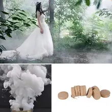 10 шт./кор. белый дым торт таблетки белый дым эффект шоу Свадебная вечеринка Фотофон "сделай сам" Декор фотографии помощи инструмент для создания украшений из реквизит