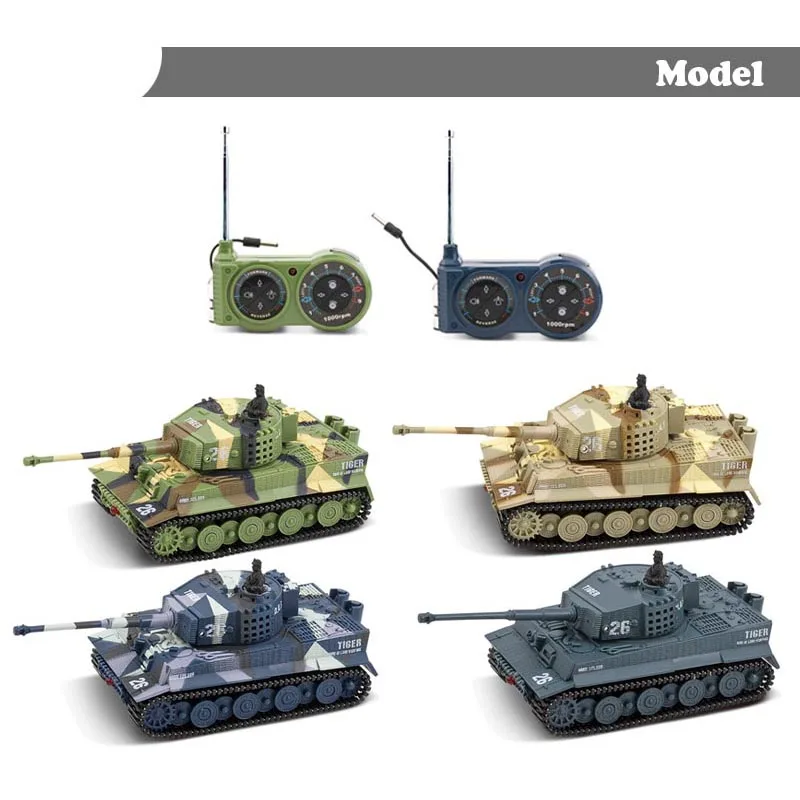 1/72 Радиоуправляемый мини танк тигр боевой пульт дистанционного управления радио