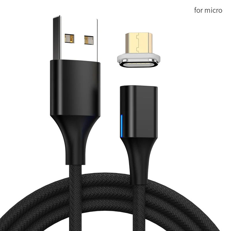 Tongyinhai QC3.0 Dual USB Автомобильное зарядное устройство 3 в 1 USB кабель Магнитный телефон зарядка для Iphone Android телефон Быстрая зарядка кабель Шнур - Тип штекера: only micro usb cable