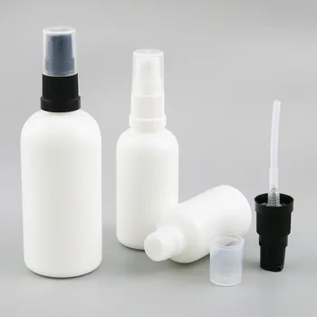 

360 x 30ml 50ml 100ml Essential Oil Portable White Jade Bottle With Sprayer For Liquid Reagent Pipette Bottle with Lock Portable
