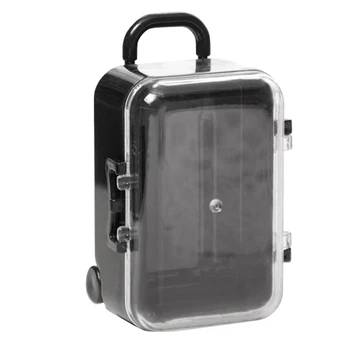 

50Pcs Clear Mini Rolling Travel Suitcase Favor Box Kids Birthday Favor Boxes Party Supplies Gifts Wedding Favors