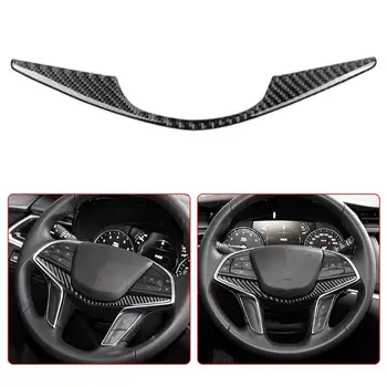 

Auto Products Car Stickers For Cadillac XT5 CT6 Carbon Fiber Car Interior Steering Wheel Panel Sticker Cover Trim
