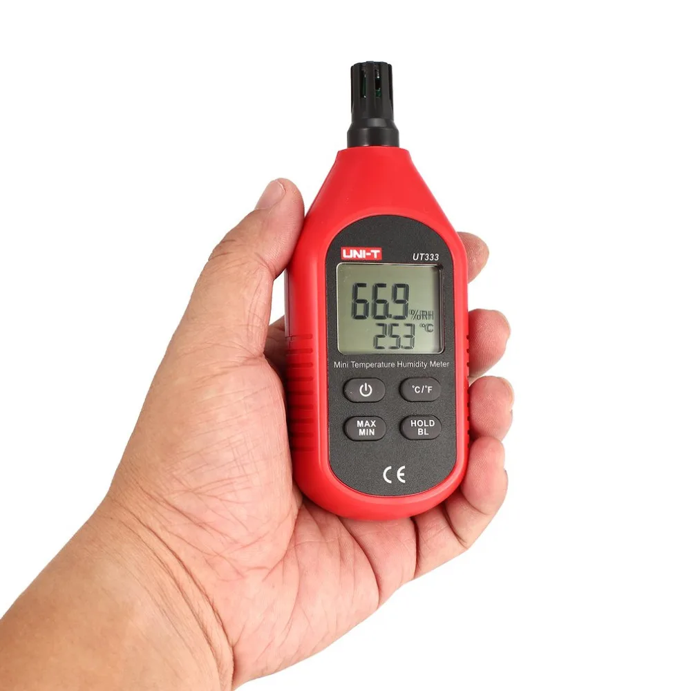 UNI-T UT333 Мини цифровой ЖК-дисплей Температура воздуха влажность TEMP/RH метр Электронный термометр гигрометр Измеритель влажности