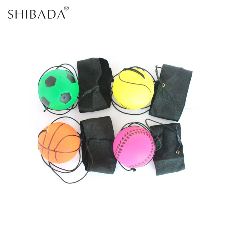 Shibada отскакивая corssfit Малый резиныотскок с веревкой детские игрушки запястье valcro