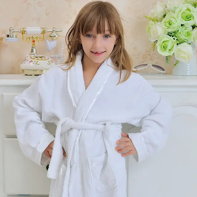 Child cotton bathrobe kids towels bathrobe model baby bath robe towel