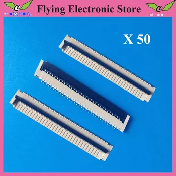 

50pcs/lot FPC FFC flat cable connector socket 32pin 1.0mm Pitch for Laptop keyboard interface