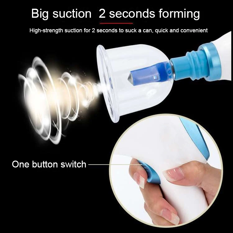 

12 Cups Electric Vacuum Magnetic Suction Cupping Chinese Massage Cellulite Set Kit Machine Medical Vacuum Cupping Therapy Twist