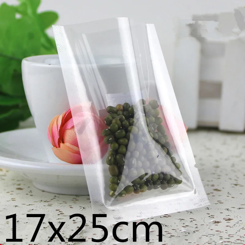 17*25CM 100 Pcs Clear Plastic Vacuum Food Packing Bags,Vacuum Packing Snack Vacuum Bag,Jewelry