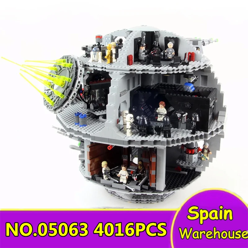 

Lepinings Star Wars Ship 05063 4016Pcs Building Blocks Set Death Star 75159 King Bricks Kids Toys For Children Gift With Figure