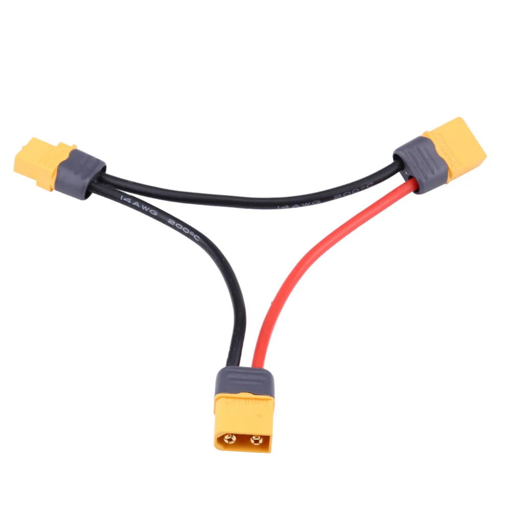 XT60 Connector Cable, Plastic XT60 14AWG Connector Adapter Cable Wire RC Accessory For ESC
