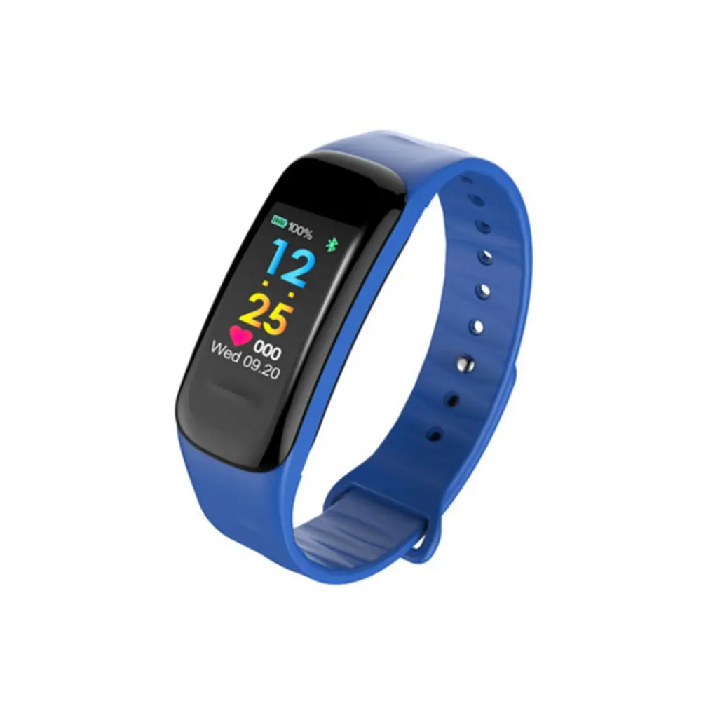 

C1 Plus Smart Bracelet 0.96 Inch Color Screen Blood Pressure Fitness Tracker Smartband For Android IOS Sport Wristwatches Clock