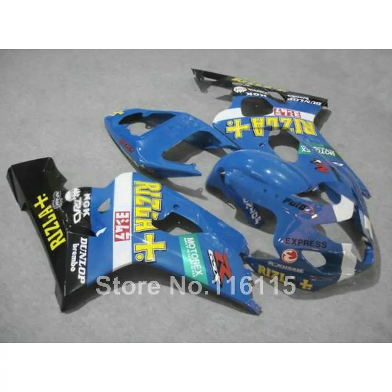 

Fairing kit for SUZUKI GSXR600 K4 K5 2004 2005 blue black GSXR 600 GSX-R 750 04 05 motorcycle fairings LX82