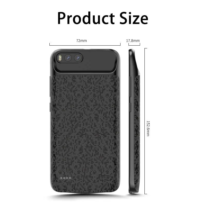 5500 мАч Внешний аккумулятор зарядное устройство чехол для xiaomi 6 mi 6 Телефон банк питания чехол-аккумулятор для xiaomi mi6 перезаряжаемый чехол