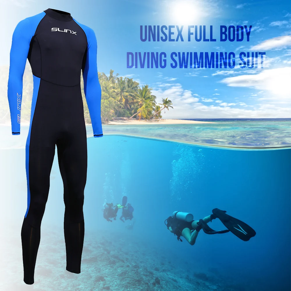 SLINX UV Protection Men Women Diving Suit Unisex Full Body Swimming