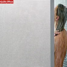 45 см x 500 см в полоску с электростатическим стеклом матовые непрозрачные Стикеры для гостиной, спальни, офиса, ванной, изоляционная оконная пленка