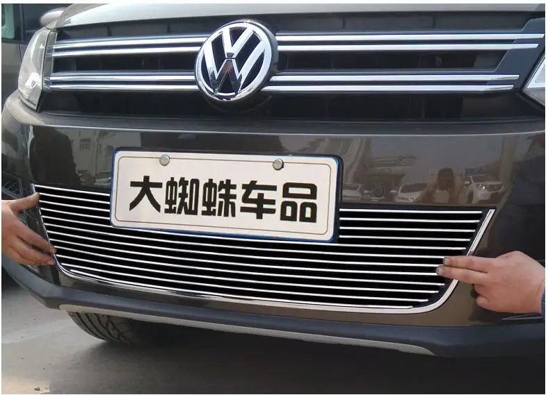 Stainless Steel Car Racing Grills For Volkswagen Tiguan 2010 2017 Front