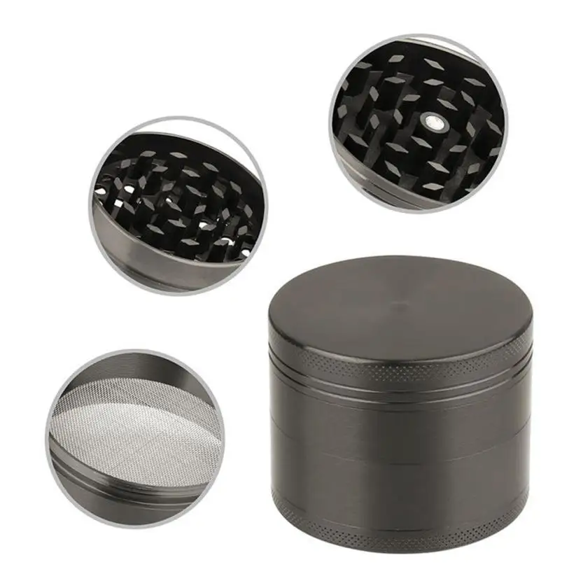 New 4 layer Aluminum Herbal Herb Tobacco Grinder Smoke Grinders 11.20