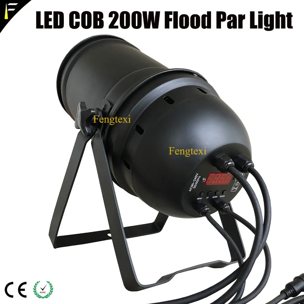 Прожектор PAR56 200 Вт COB LED Zoom Par Can золотого цвета теплый белый Точечный светильник 200w