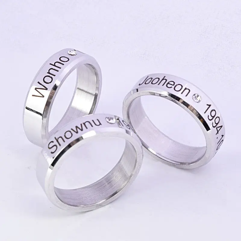 

KPOP MONSTA X Ring Finger Rings for Women and Men Shownu Monsta X Accessories 2019