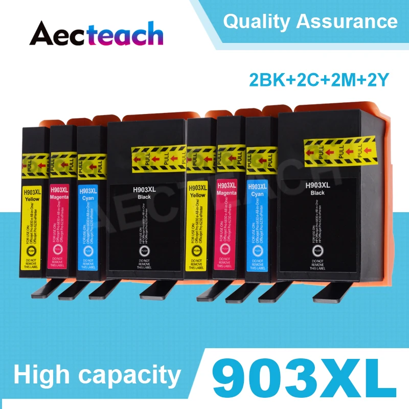 Набор чернильных картриджей для HP 903 907 903XL 907XL OfficeJet 6950 6960 6961 6963 6964 6965 6970 6975