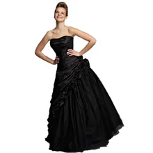Elegante Schwarze Abendkleider 2016 Pageant Kleid A Line Liebsten Plissee Perlen Falten Plus Größe Vestido De Festa Formale Kleider