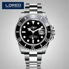 LOREO High Quality Men Watches Top Brand Luxury Sapphire Waterproof Watches Men Automatic Mechanical Wrist Watches AB2031