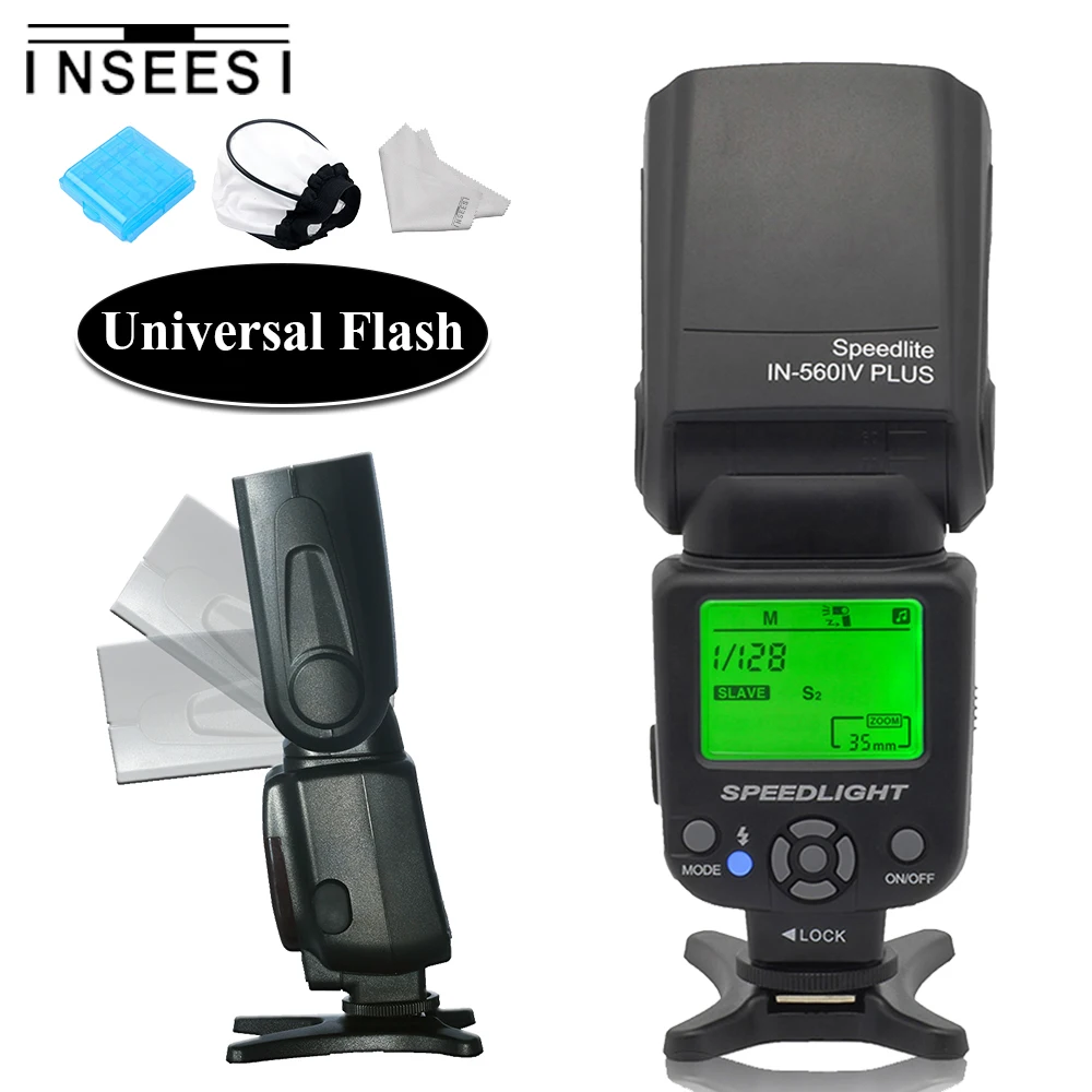 Вспышка для камеры INSEESI IN 560IV Plus Canon 6d 650d Pentax Nikon d5300 d7200 d7100 d3100 d90 d3200 d5200 Olympus|speedlight