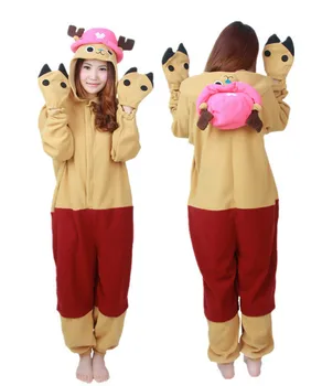 

Adult High quality One Piece Chooper Cosplay Costumes Animal Onesies Pajamas Pyjamas Jumpsuit Men Halloween Party Sleepwear Suit
