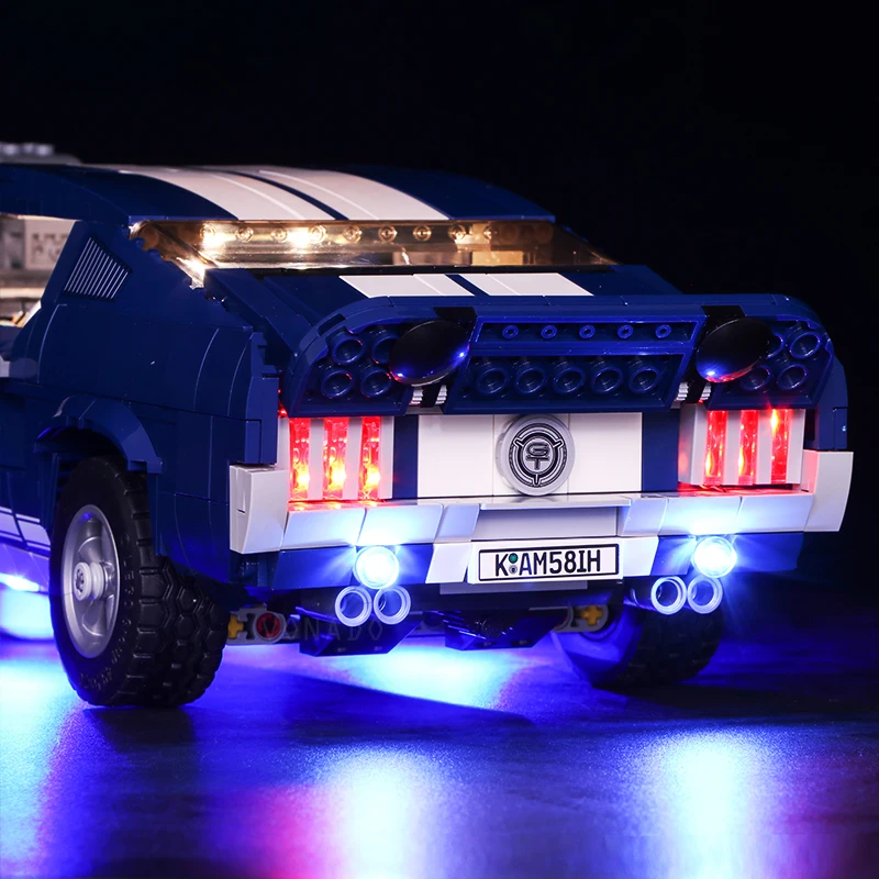 Светодиодный светильник Lego 10265 A B Ford Mustang DIY ing креативные строительные блоки для