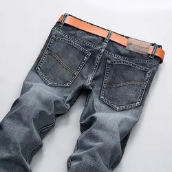 HU и GH Фирменная Новинка итальянский Стиль модные полной длины сплошной обтягивающие джинсы Для мужчин известный дизайнер джинсовые штаны