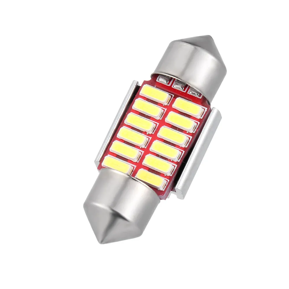 New 4014 C5W LED Light Canbus Festoon Dome Error Free Car Interior Lamp Map Roof Reading Bulb DC12V 31/36/39/41mm | Автомобили и