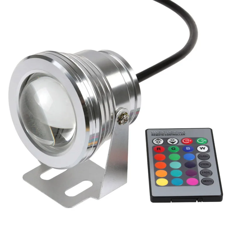 15 W 12 V RGB LED luz subacuática impermeable IP68 fuente piscina lámpara 16 cambio de colores con control remoto ir piscina luz al aire libre 15 W 12 V RGB LED luz subacuática impermeable IP68 fuente piscina lámpara 16 cambio de colores con control remoto ir piscina luz al aire libre