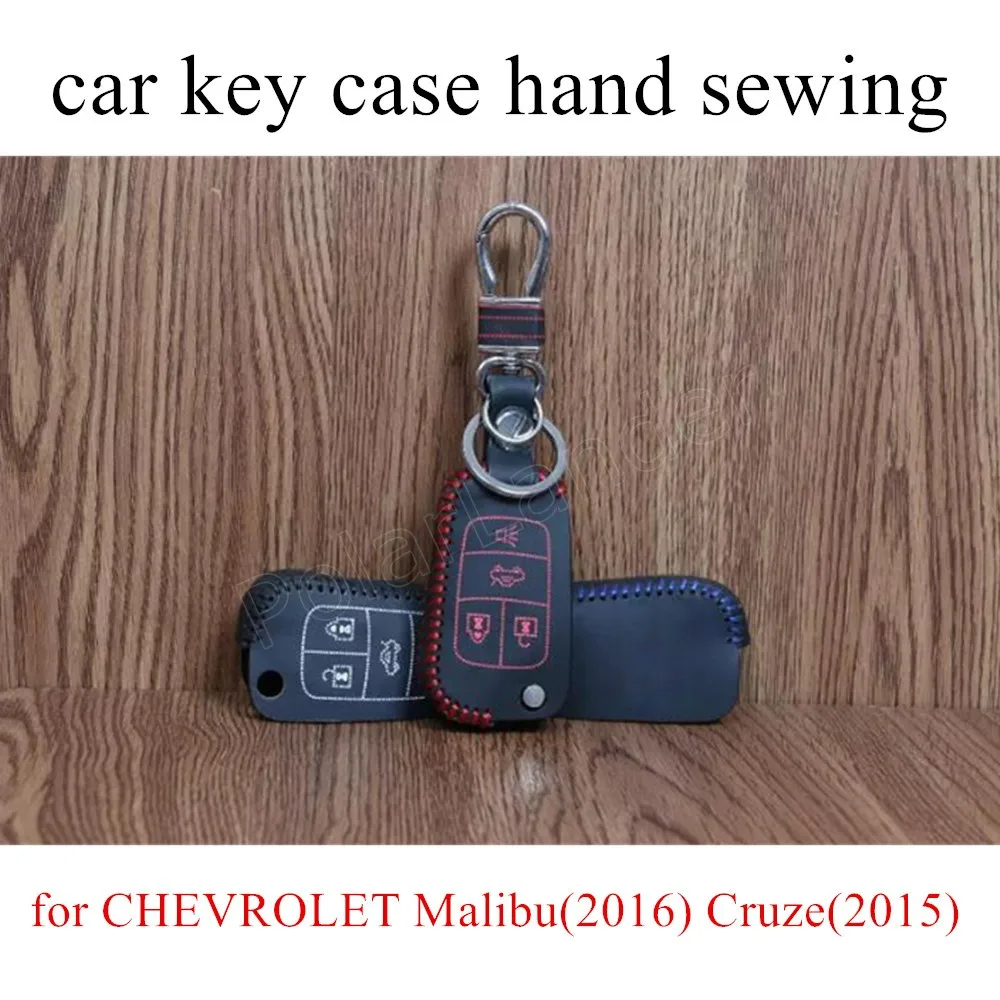 Only Red new arrival Hand sewing car key case cover Genuine quality
