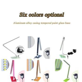 

Simple eye protection LED table lamp desk learning lamp folding bedroom bedside dimmable work reading plug-in table lamp