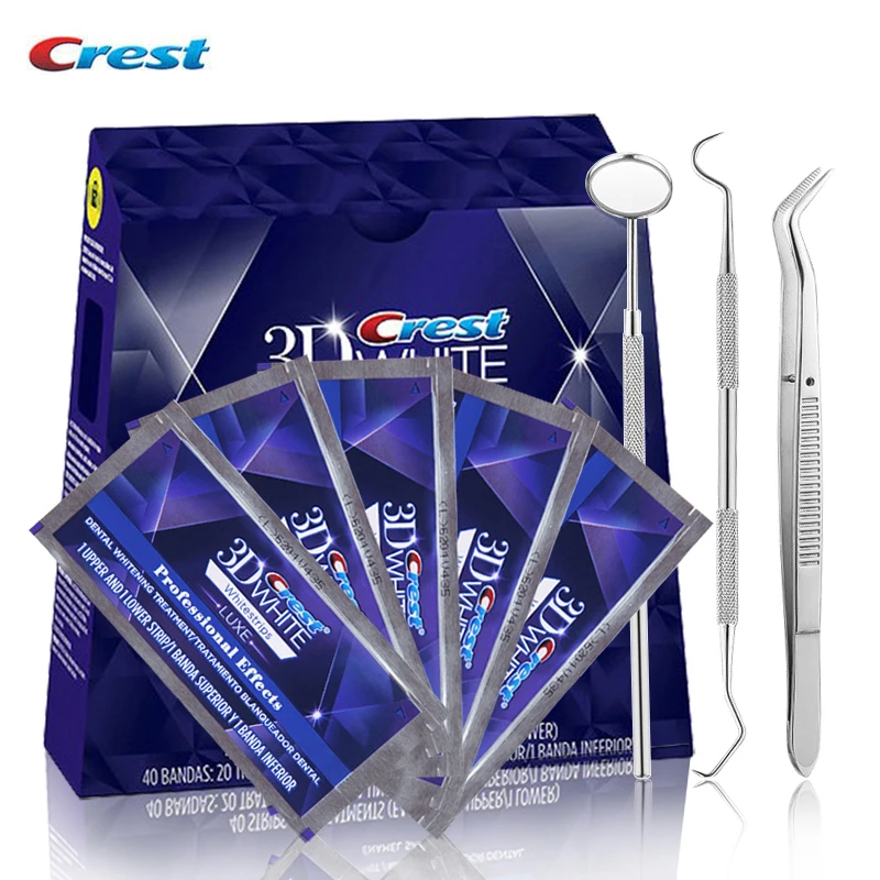 3D White LUXE Professional Effect Oral Hygiene Tooth Whitestrips Steel Dental Kit Toothbrush Teeth Whitening