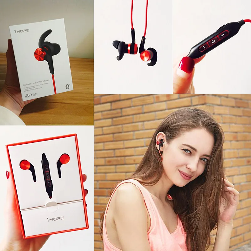 Online 1 MEHR iBFree Drahtlose Bluetooth 4,2 Headset In ohr Sport Kopfhörer mit Mic IPX6 Sweatproof