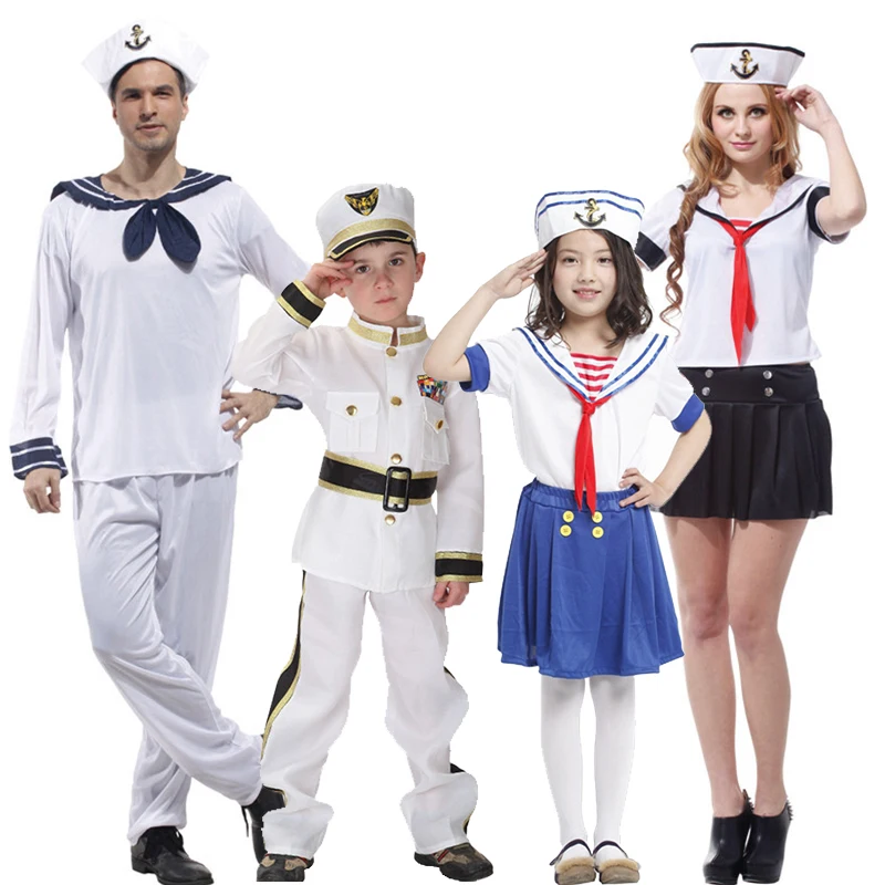 

Cosplay sailor navy costumes adult children's men's and women's Halloween sailor navy costumes