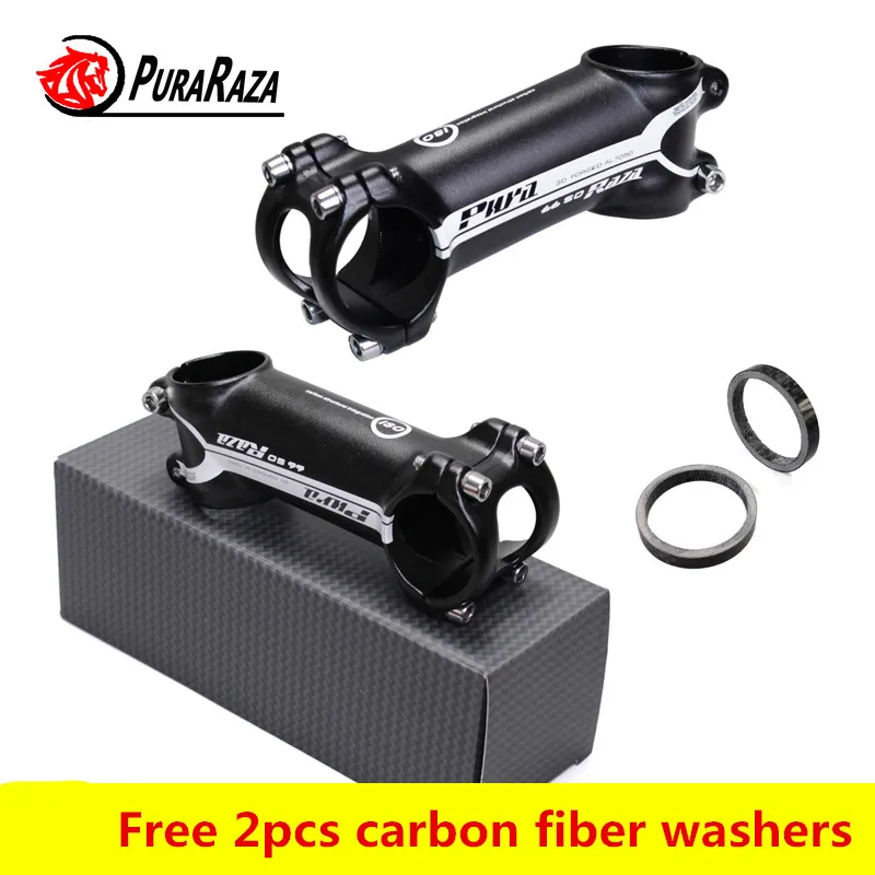 

2018 New Puraraza Aluminum Riser Rod Stem Bicycle Ultra-light Aluminum Alloy Stem Handle 28.6-31.8mm 6degree 17 Degree