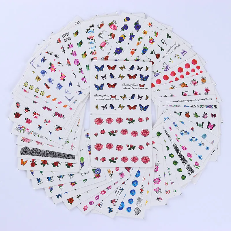 1 с буквами на листе наклейки для дизайна ногтей Водные Наклейки геометрическая фигура переводные наклейки для дизайна ногтей DS306 - Цвет: 40292