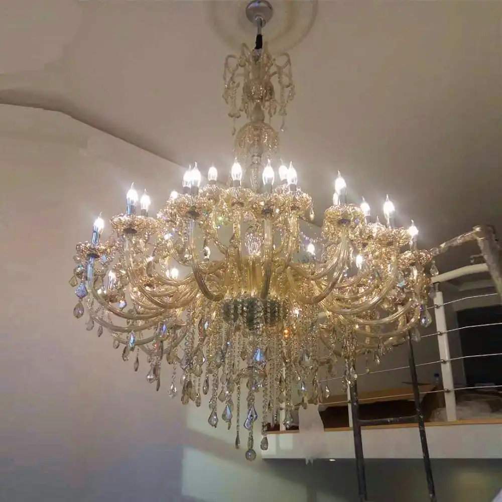 gran araña para la sala de estar candelabros grandes techo de arañas de