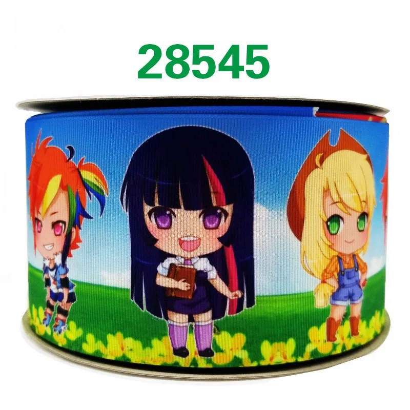 50 ярдов в размер мультфильм ленты напечатанные grosgrain ленты 28543 - Цвет: 28545