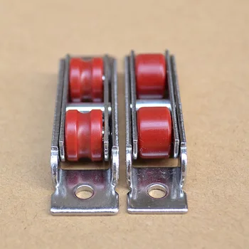 

free shipping window roller sliding door plastic steel window pulley concave stainless steel wheel mute nylon roller hardware