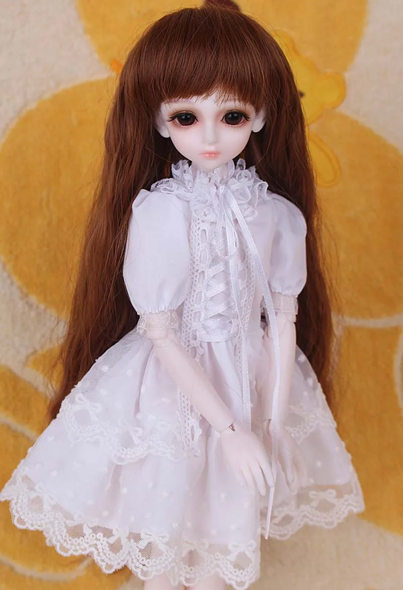 Новое поступление 1/3 1/4 1/6 1/8 BJD кукла модное белое платье Одежда для кукол Bjd